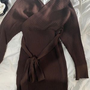 Brown Sweater Dress Brand new with tags size L